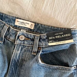Abercrombie & Fitch High Rise Blue Denim Jeans